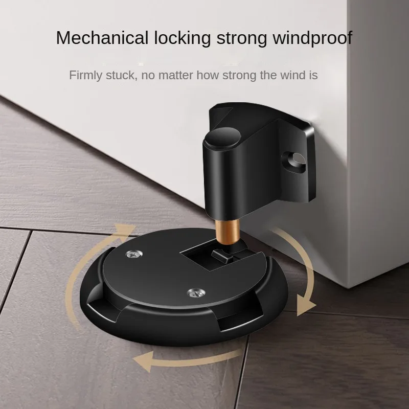 

1/2Zinc Alloy Punch-free Mechanical Floor Suction Suitable for Various Scenes Windproof and Anti-collision Door Suction Doorstop