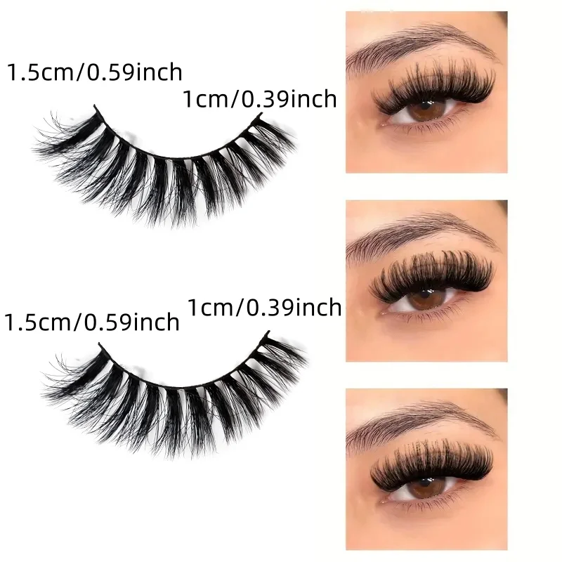 誇張された超厚手のつけまつげ,まつげエクステ,耐久性,光沢のある目,非常に細かい,6D, 8ペア