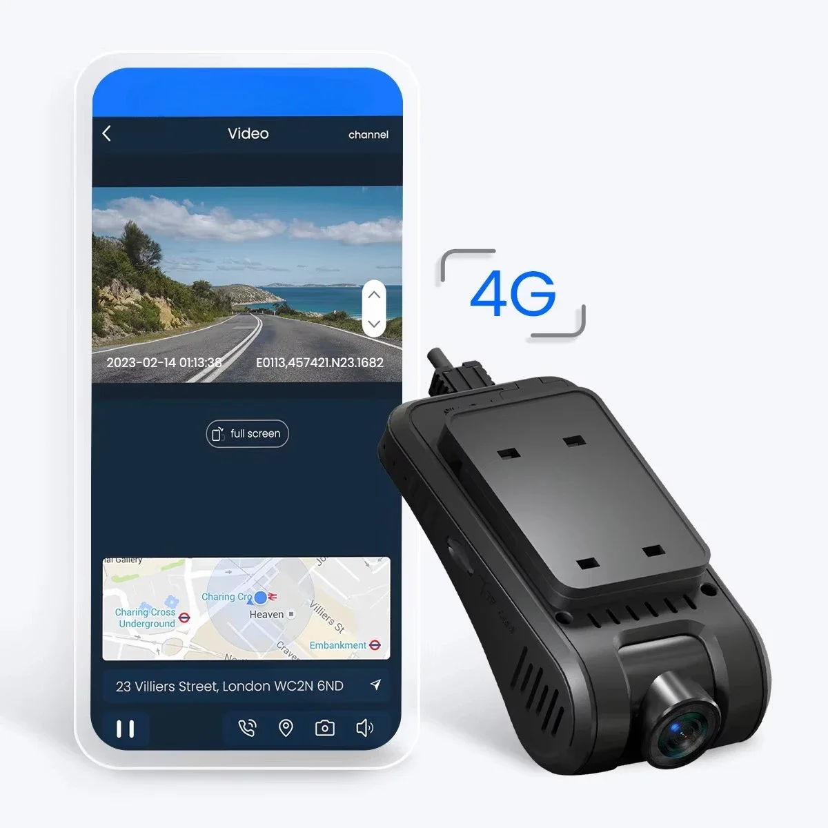 Top Quality 4G Hidden Truck Dashcam Cloud Storage GPS Tracking IoT SIM Card Based Car Camera