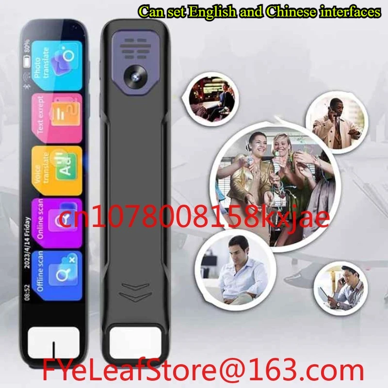 

Multi Functional Offline AI Fast Translation Multi Language Pen Supporting Language Translation Machine Metal texture