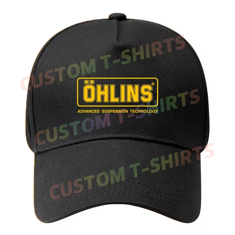 Black Cap Ohlins Logo Baseball Cap Snapback Caps Casquette Hats Fitted Casual Gorras Hip Hop Dad Hats Unisex