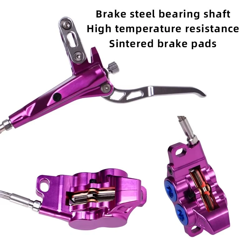 مصنع منتج جديد تصنيع HD680-4M لون دراجة الصحن الهيدروليكي الفرامل MTB كبير 4 بيستونز الصحن الهيدروليكي الفرامل