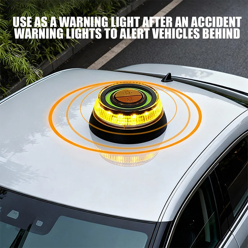 V16 Geolocation DGT 3.0 Car Emergency Beacon Light With 2 Modes Battery Magnetic Strobe Warning Light GPS Position Warning 2026