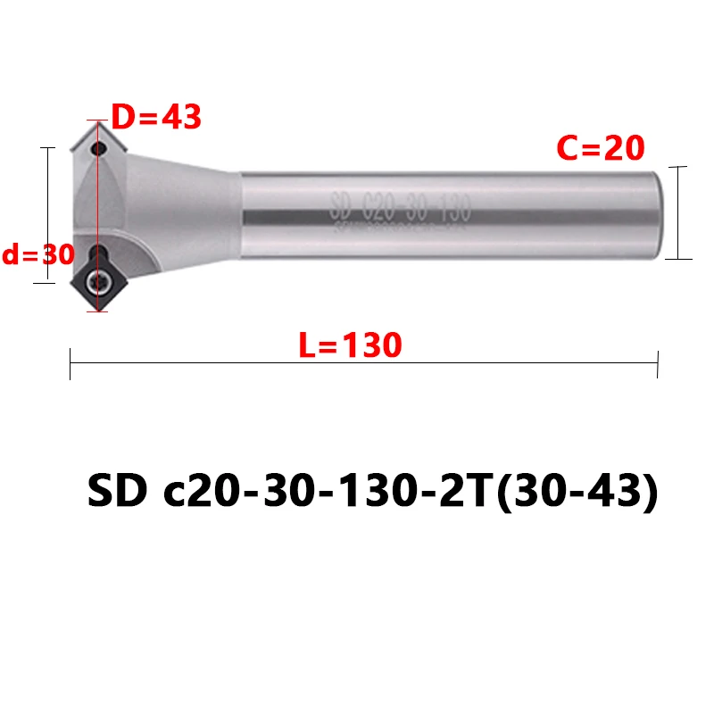 45 Degree Lathe Cutter SD Chamfering Milling Cutter CNC Diameter 12 16 20 Milling Tool Carbide Inserts SPMW090304 SPMG060204