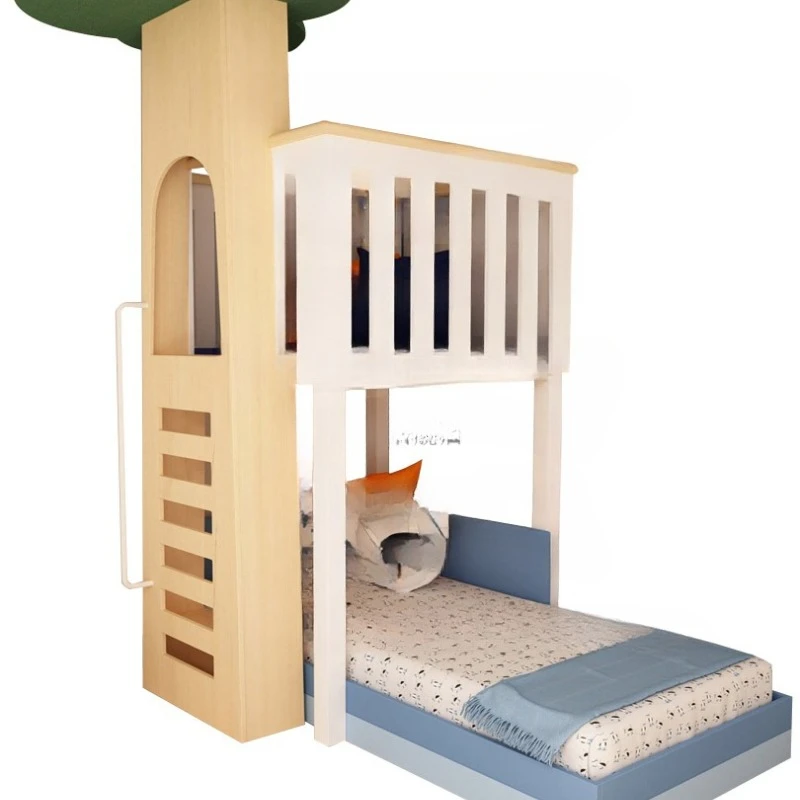 سرير أطفال متداخل بطابقين يكون d بيت شجرة الأطفال b ed منزل اللعب الخشب الصلب للأطفال عالية ومنخفضة b ed