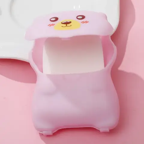 무료 배송 미니 오트밀 비누 호텔 공급 업체 도매 전문 세탁 바디 청소 개인 기기 20g 휴대용 아름다움 10 일회용 미니 향기로운 슬라이스 비누 만화 상자 손 청소 세척 비누 종이 목욕 용품 플레이크 종이 건강 핸드 케어