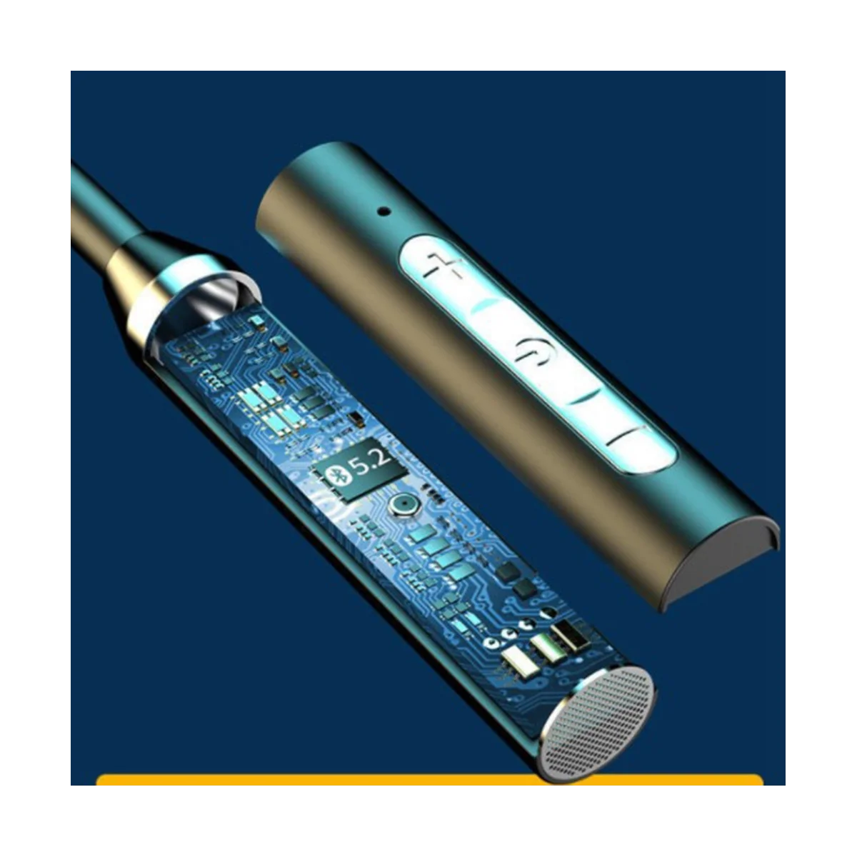 ユニバーサルBluetoothワイヤレスインイヤーヘッドセット,ステレオ,ノイズリダクション,スポーツカード,マイク,黒