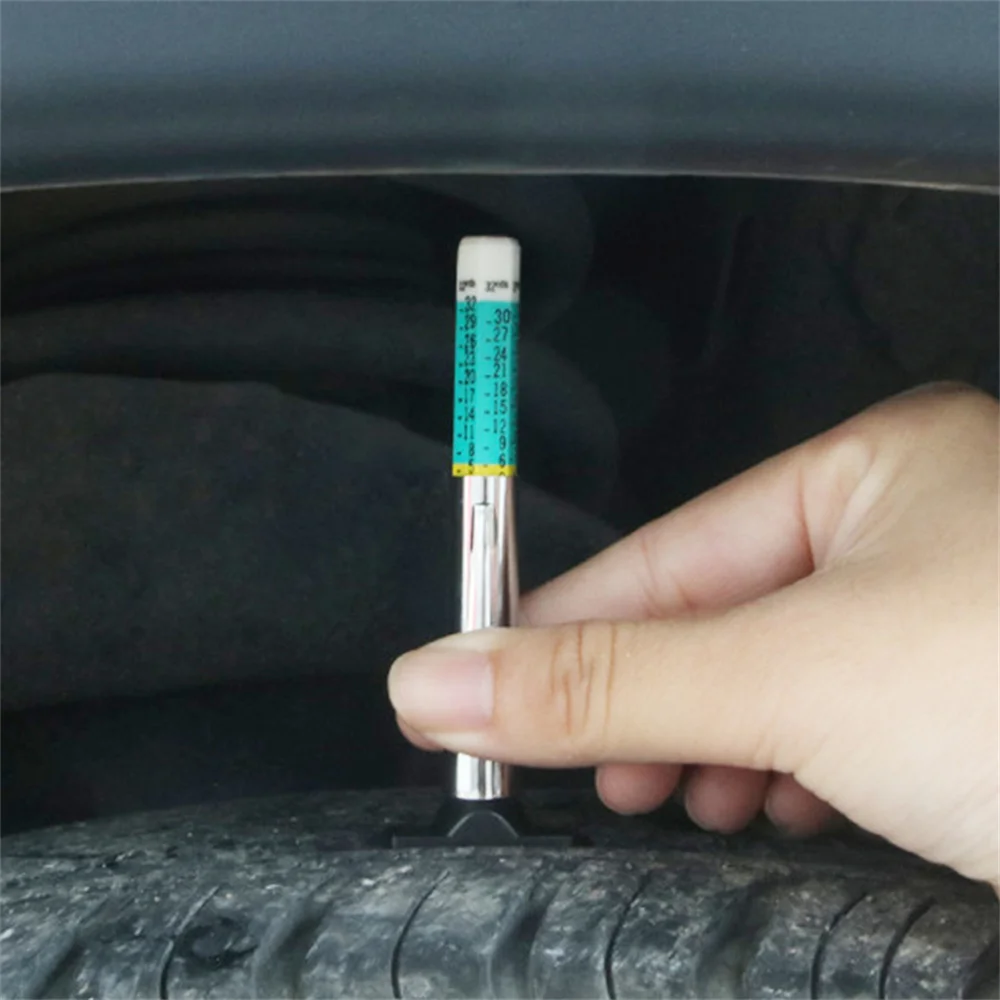 0-25mm Car Tyre Measuring Pen Universal Tire Tread Pattern Depth Measuring Tool Cylindrical Automotive Thickness Detection Gauge