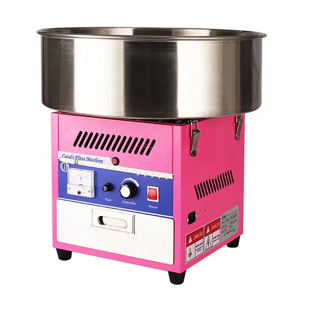 Automatic Cotton Candy Maker Machine pink Color Commercial Cotton Candy Floss Machine Marshmallow Making Machine