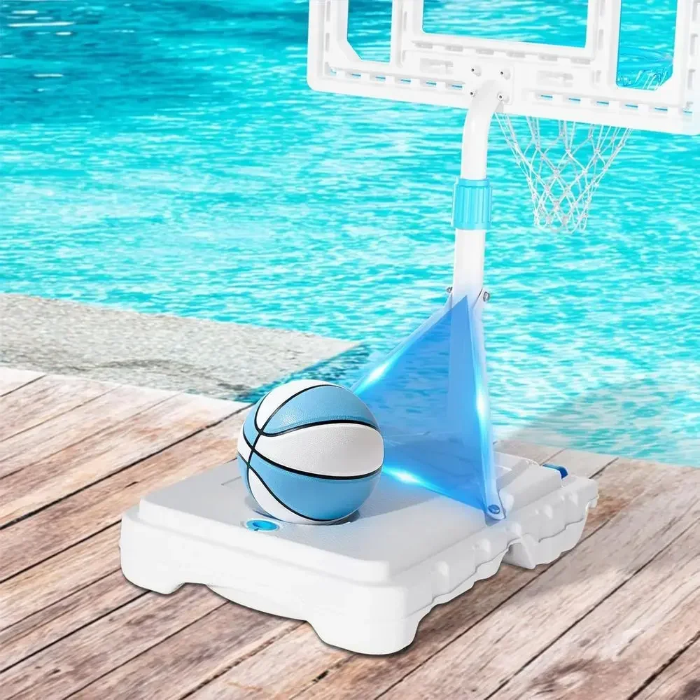 Portable 32 Swimming Pool Basketball Hoop - Stainless Steel, Rust-Resistant Goal Set for Outdoor/Indoor Use view 6