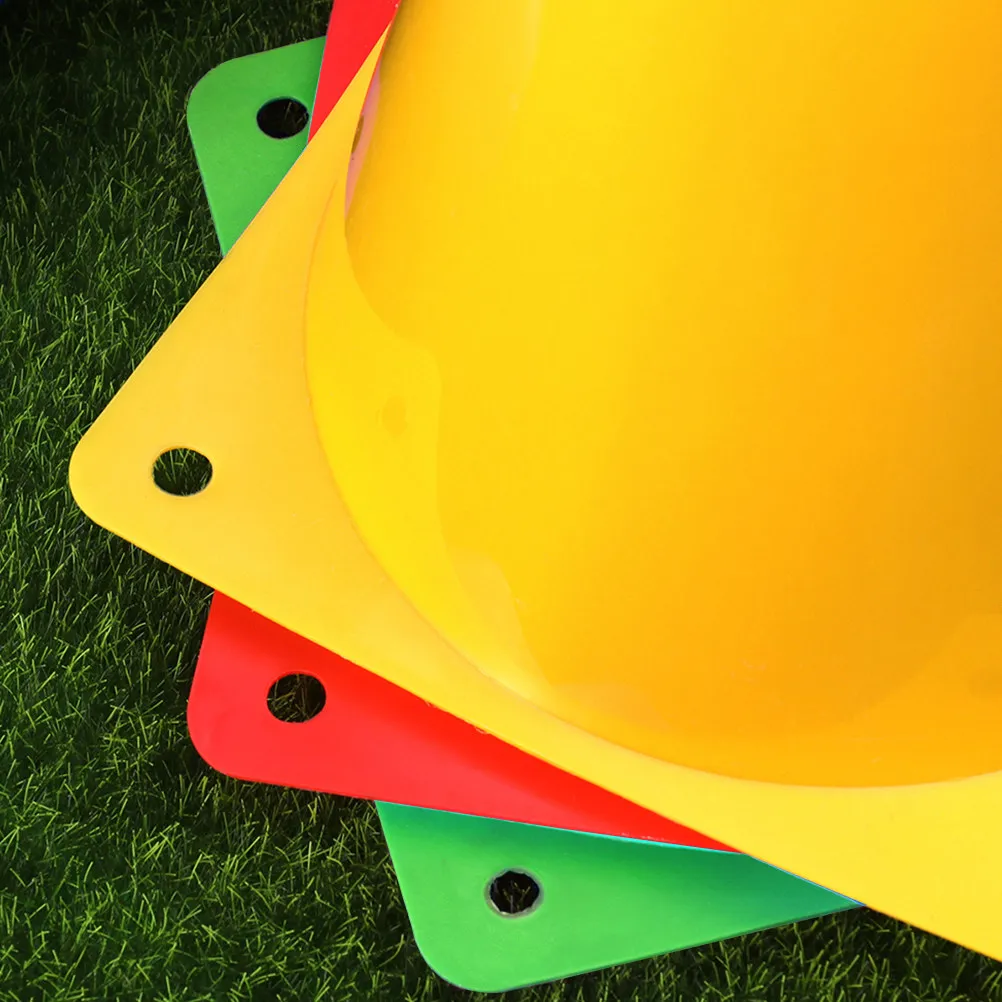 

24 шт. конусов для тренировок на ловкость, портативные спортивные маркеры, разноцветные, для футбола, бейсбола и других видов спорта на открытом воздухе