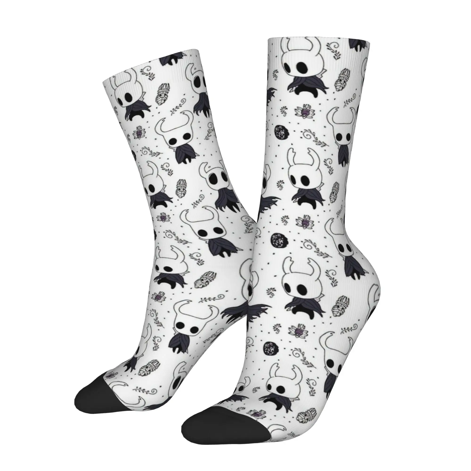 Hollow Knights Socks Men Women Polyester Fashion Game Socks Novelty Spring Summer Autumn Winter Middle Tube Socks Gift