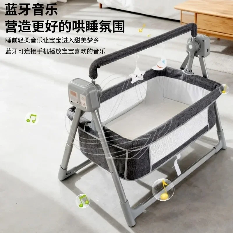 Smart Electric Baby Cradle Auto Swing Soothing Bed for Newborns and Infants