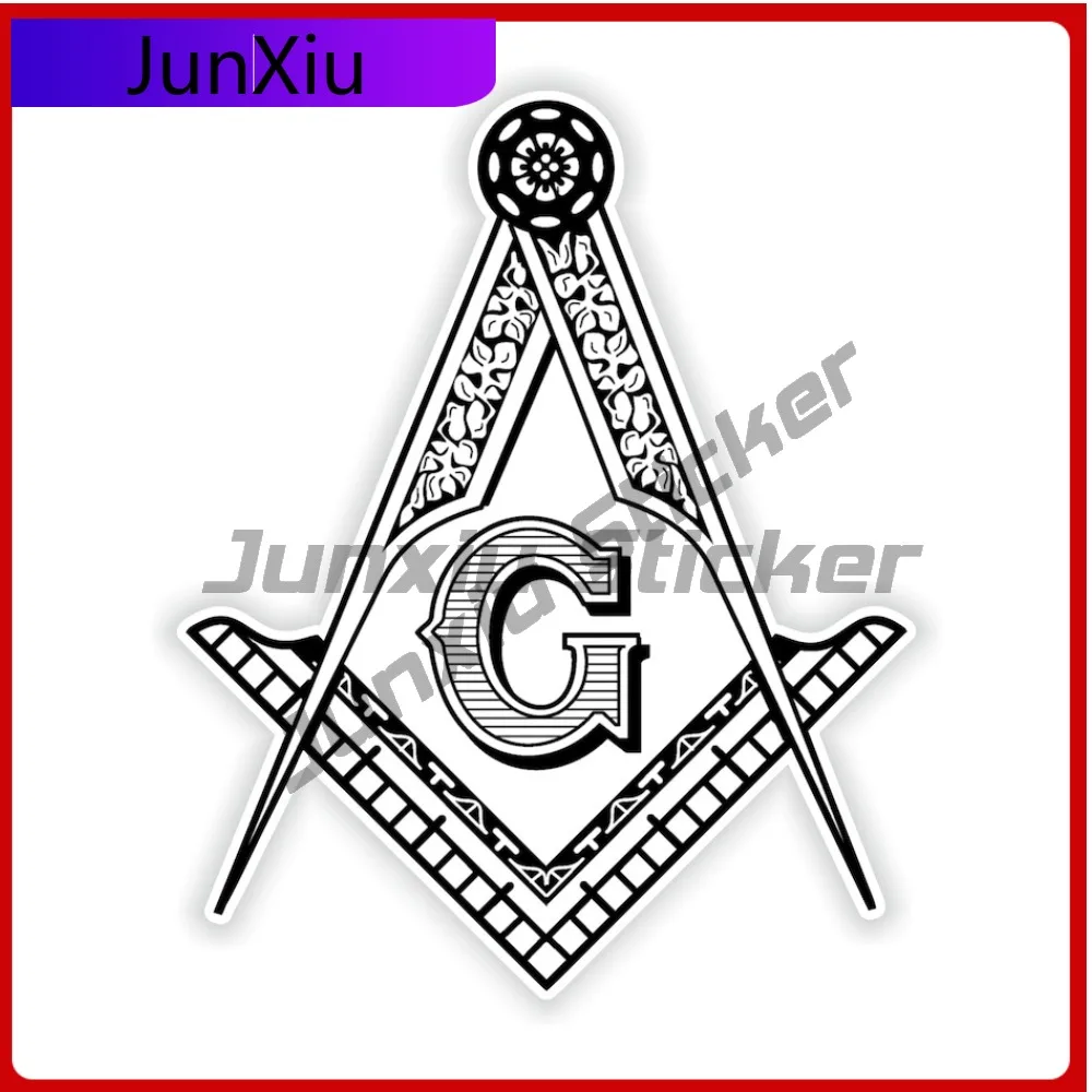 

Freemasonry Masonic Emblem Sticker Waterproof Decals Motorhome Rv Caravan Suv Camper Decals Camping Outdoor Advebture Stickers