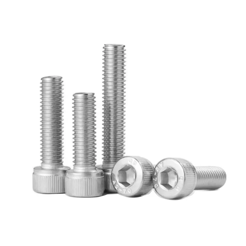 M7 M9 Screw Bolt Stainless Steel Allen Socket Head Cap Fully Threaded Fine Coarse Pitch 1mm 1.25mm