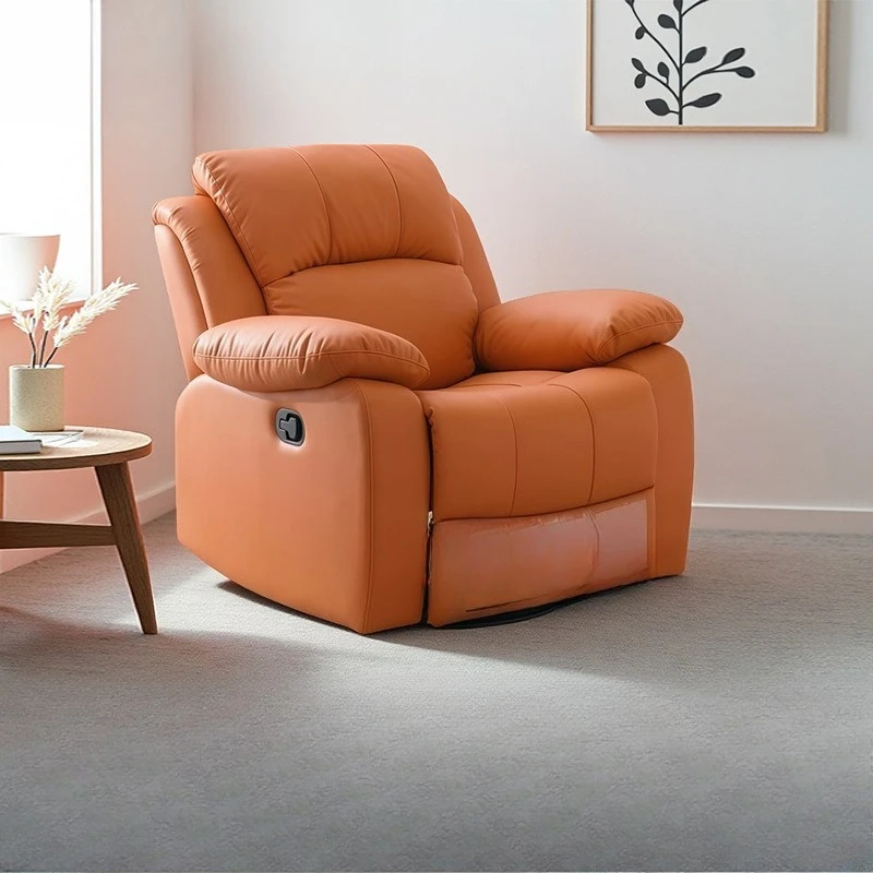 

Electric Sofa Zhihua Shaking Leather Art Single Sofa Lazy Multifunctional Chair Living Room Genuine Leather Shi
