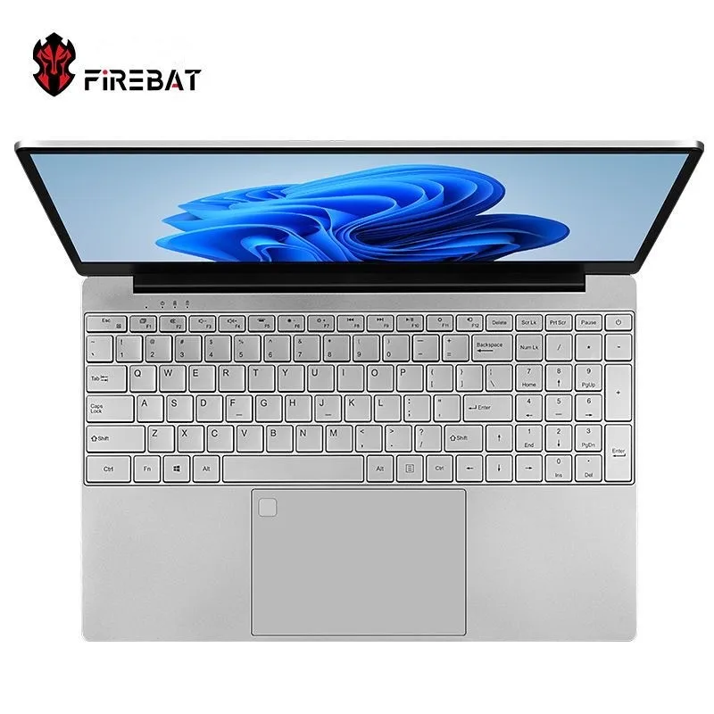 Ноутбук FIREBAT U5, Intel N5095, 15,6 дюйма, 4 ядра, 4 потока, 16 ГБ ОЗУ, 256 ГБ, 512 ГБ, WiFi, BT4.2, 1920*1080, портативный ноутбук,Разблокировка по отпечатку пальца