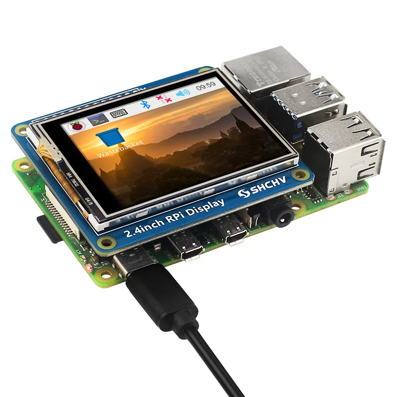 2.4 Inch Raspberry Pi Display SPI Touch Screen For Raspberry Pi4B/3B+/3A+/ZERO 2W