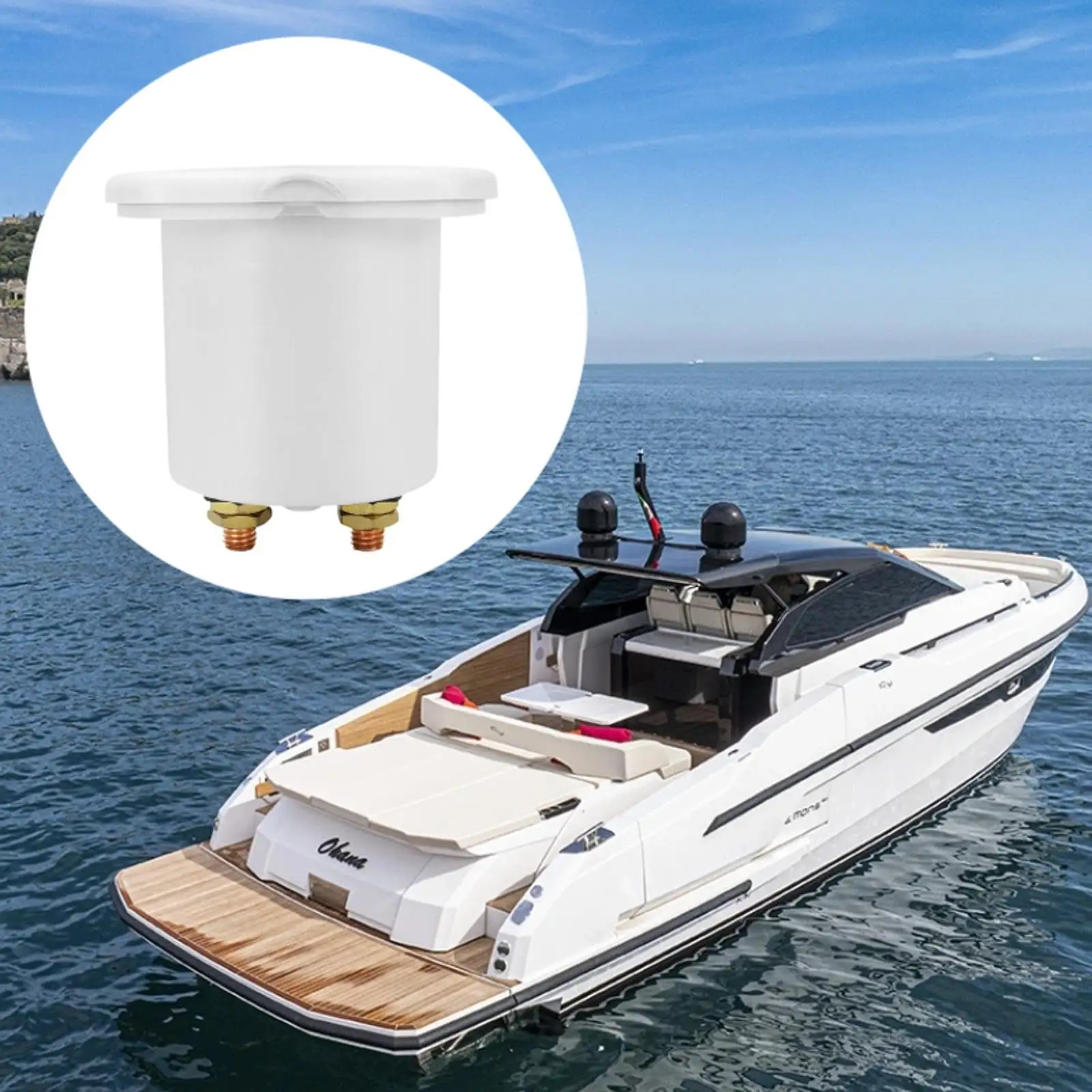 on Off Battery Disconnect Switch Main Power Waterproof Red PP Key Isolator for Boat Marine Dual Battery Safety Accessory