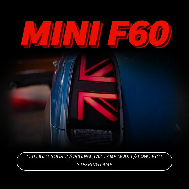 

LED Tail Lights For BMW Mini Cooper Countryman F60 2017-2021 Rear Brake Reverse Sequential Turn Signals Taillights