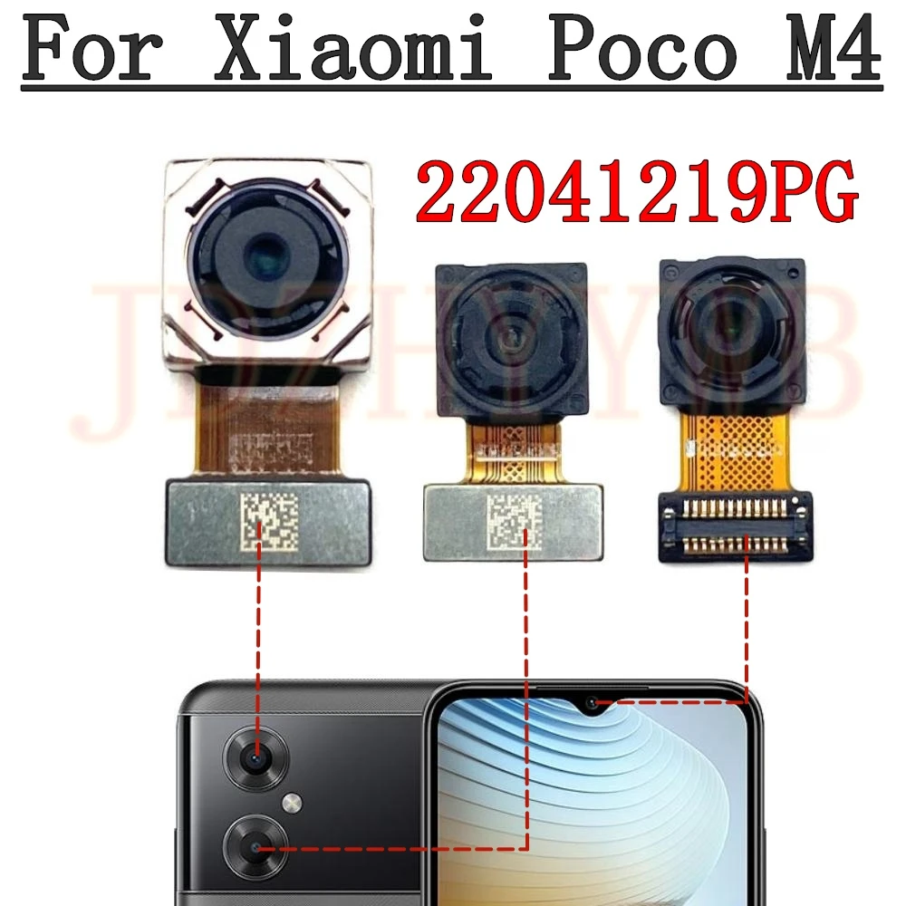 

Лучшее качество фронтальная камера для селфи задняя камера для Xiaomi Poco M4 5G основная широкая задняя камера для телефона гибкий кабель PocoM4