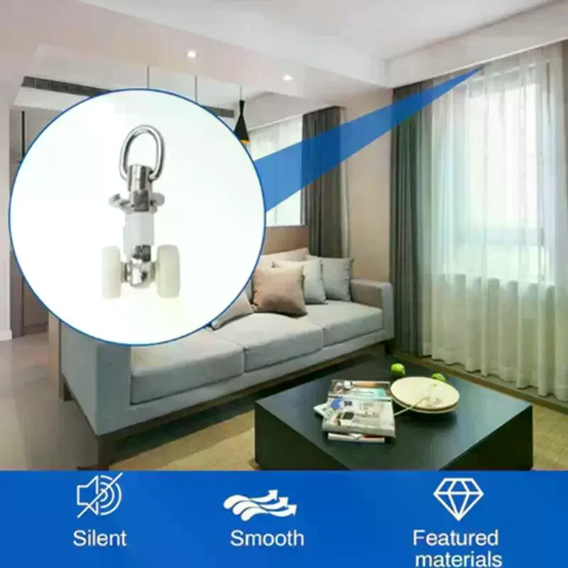 /PFU/Piece Zinc Alloy Curtain Roller Set For Straight Gliding Tracks Home Curtain 20