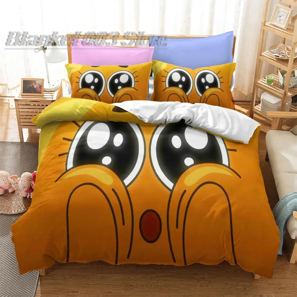 Amazing World-Juego de ropa de cama con estampado 3D de Gumball, funda de edredón, King, Queen, tamaño doble completo para decoración de dormitorio