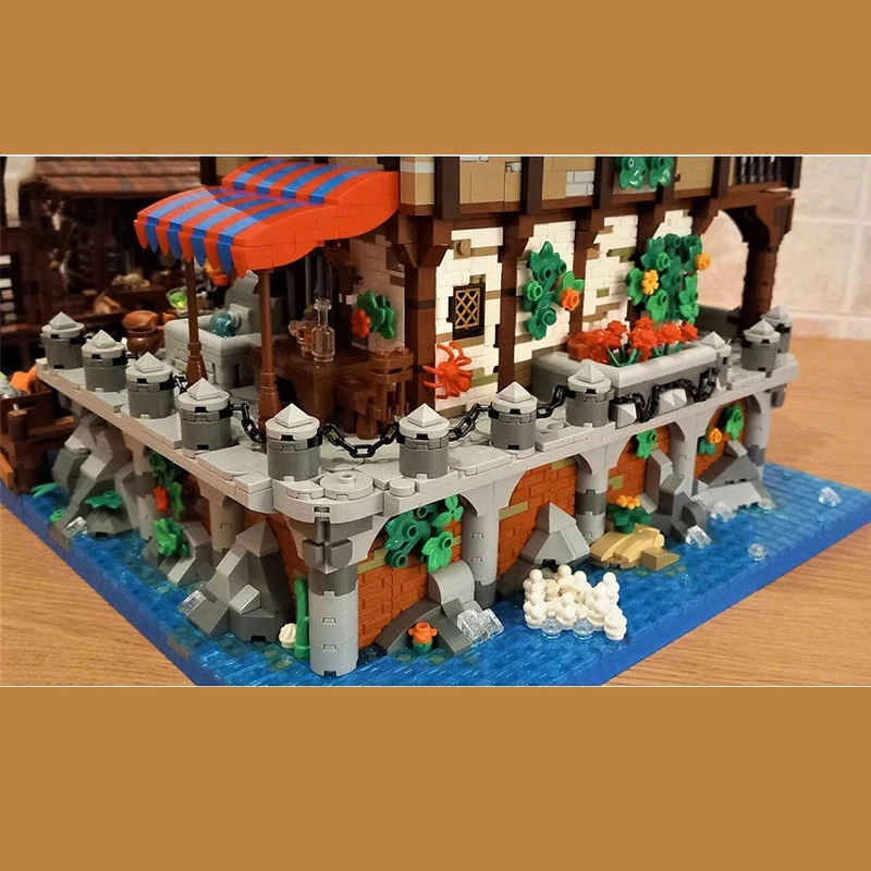8993pcs MOC Pirate Caribbean Shipyard Ship Adventure Model Building Blocks Advanced Build Pack Premium Detailed Craft Toy Gift