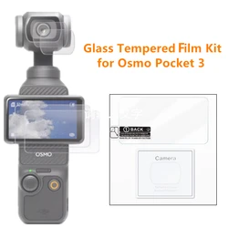 Pocket3 4 Tempered Glass Film Hard LCD Display Screen Lens Protector Cover for DJI Osmo Pocket 3 4 Handheld Gimbal Action Camera