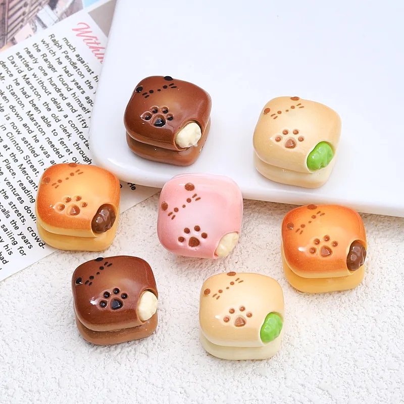 3D Chocolate Resin Flatback Cabochons for Scrapbook Handmade Crafts 20pcs Fake Food Play Decoration Accessory DIY Slime Charms