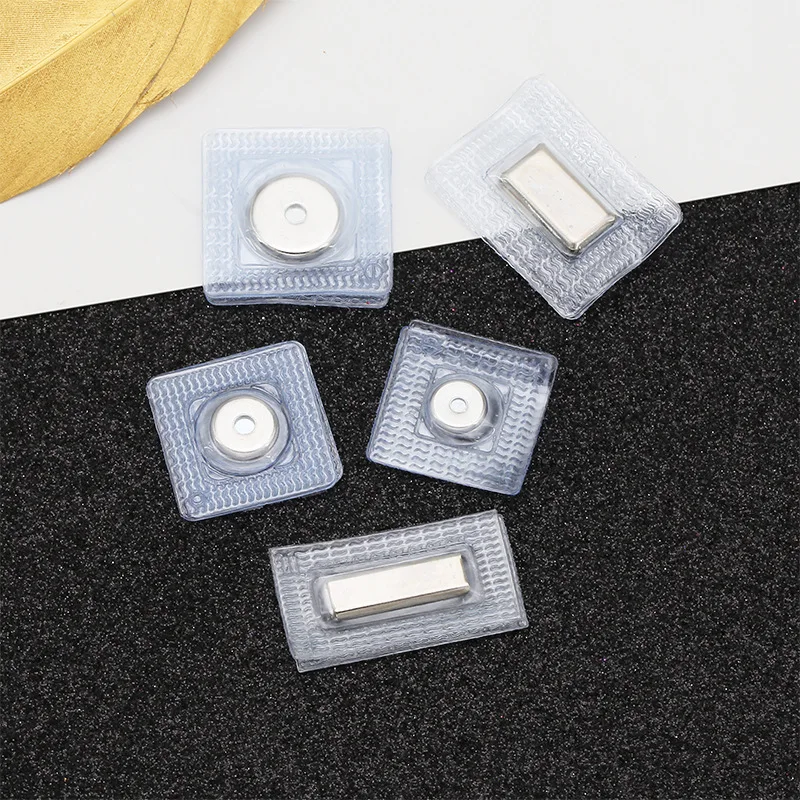 2-5pair PVC Invisible Hidden Metal Strong Magnetic Snap Button for DIY Craft Overcoat Handbag Garment Accessories Scrapbooking