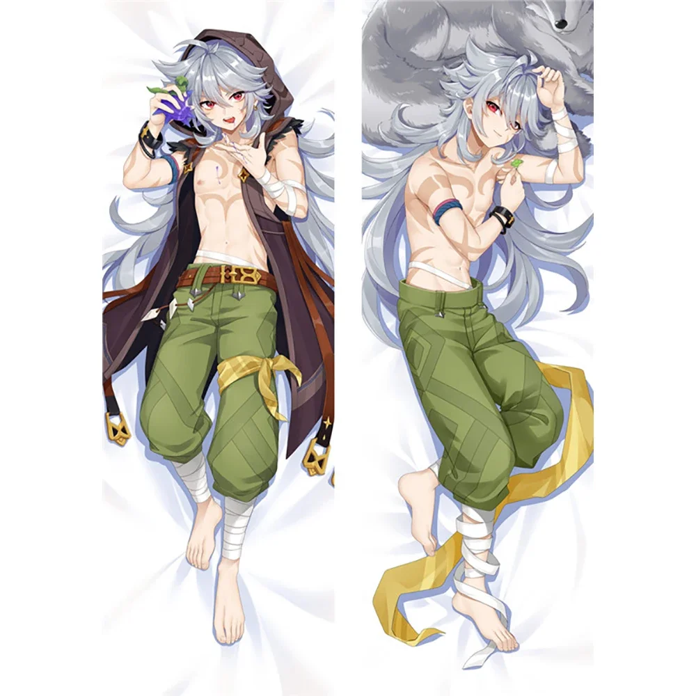 2WAY New Cool Man Razor Dakimakura Hugging Body Pillow Case Anime Cushion Cover Cosplay Pillow Cover Genshin Impact Dakimakura