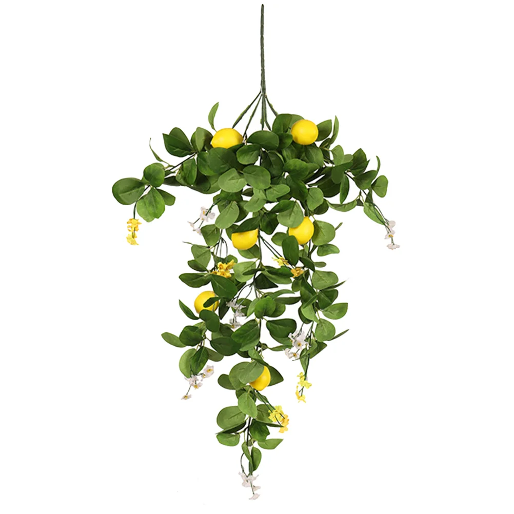 

Simulation Lemon Rattan Artificial Branch Lemons Decoration for Home Fake Branches Fruit Stem Bouquet Fruits Tree Decorations