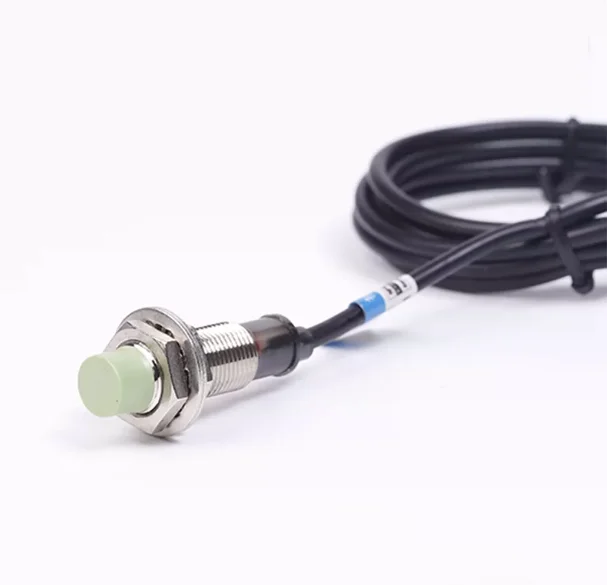 5 pièces M12 waterproof proximity switch PR12-4DN three-wire NPN normally open 12V-24V metal induction limit sensor