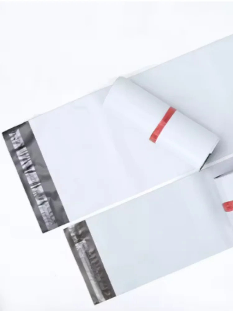 Veel witte zelfklevende seal koerierstassen Express Mail Envelop Opslag Mailing Plastic verpakkingszakje voor Express-levering - afbeelding 2