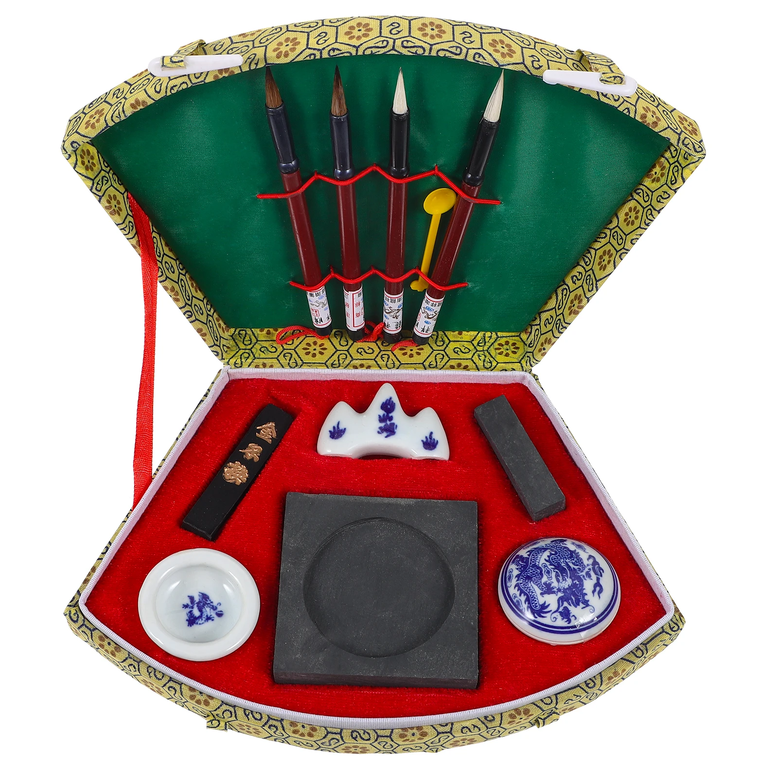 مجموعة الخط الصيني مجموعة أقلام فرشاة إنكستون المربعة للمبتدئين مثالية للرسم بالألوان المائية لوازم هدايا كانجي