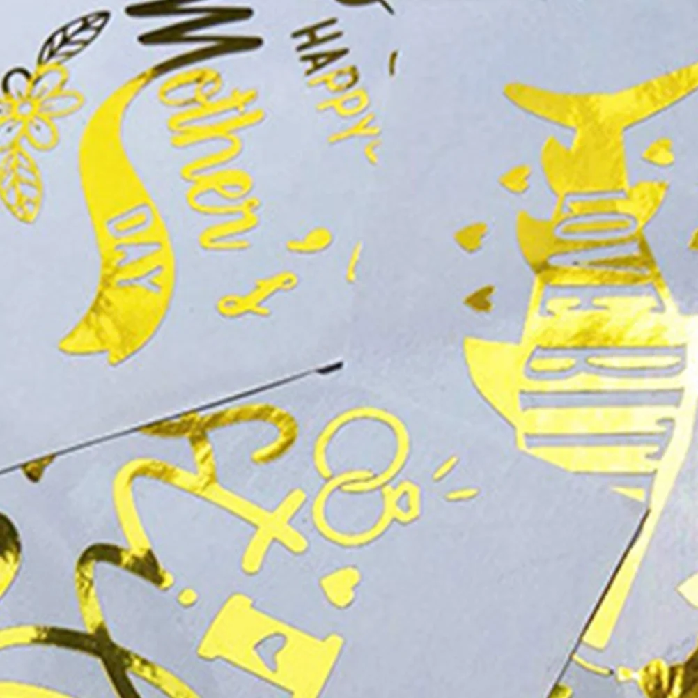 

3 Rolls Metal Self Adhesive Vinyl Film Gold Gold 30cmx25cm Permanent Craft Transfer for Cups T Shirts
