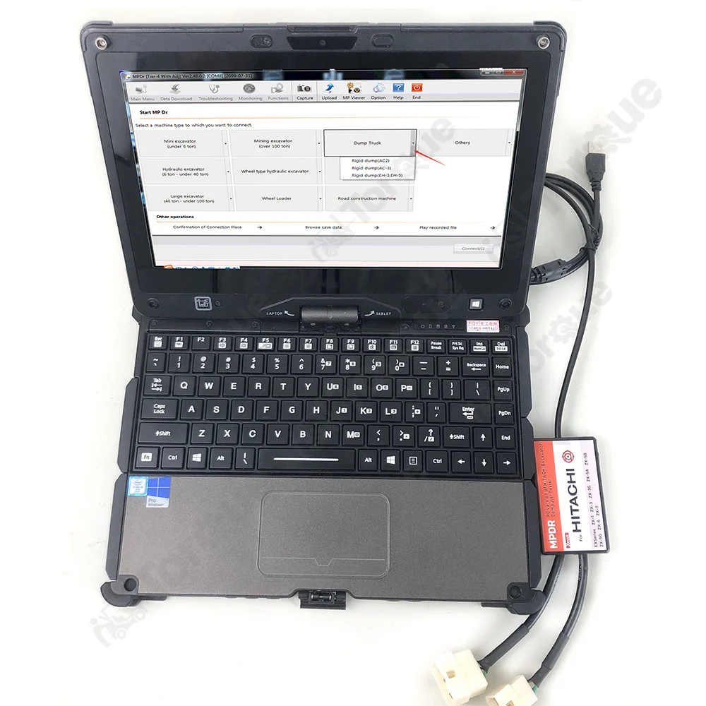 Getac Laptop Heavy Duty Diagnostic Tool Tester For Hitachi ZX-1 ZX-3 ZX-3G ZX-5 ZX-6 ZX-7 Excavator For Dr.ZX Diagnostic Tool