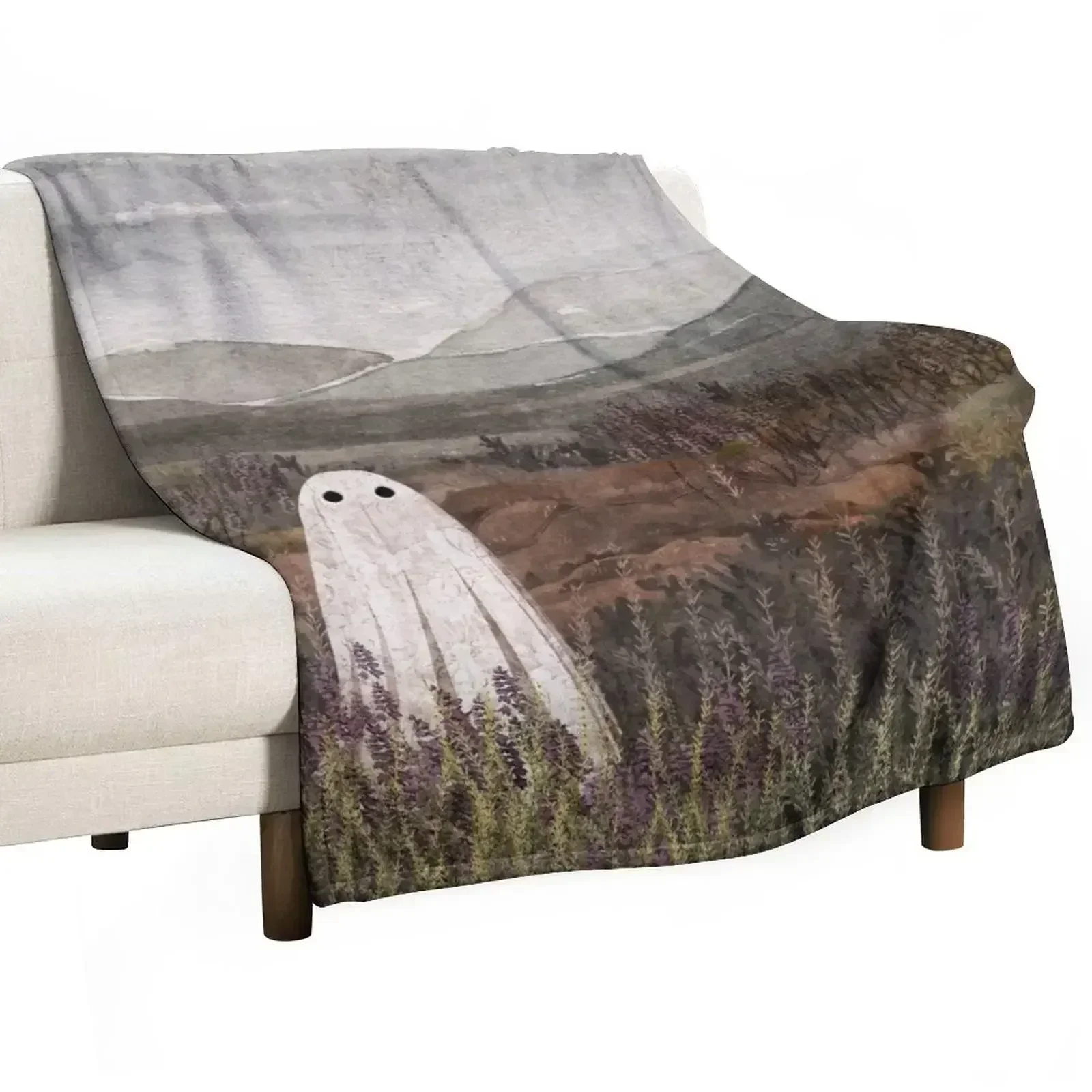 

Heather Ghost Throw Blanket Men's Soft Warm Throw Blanket for Couch