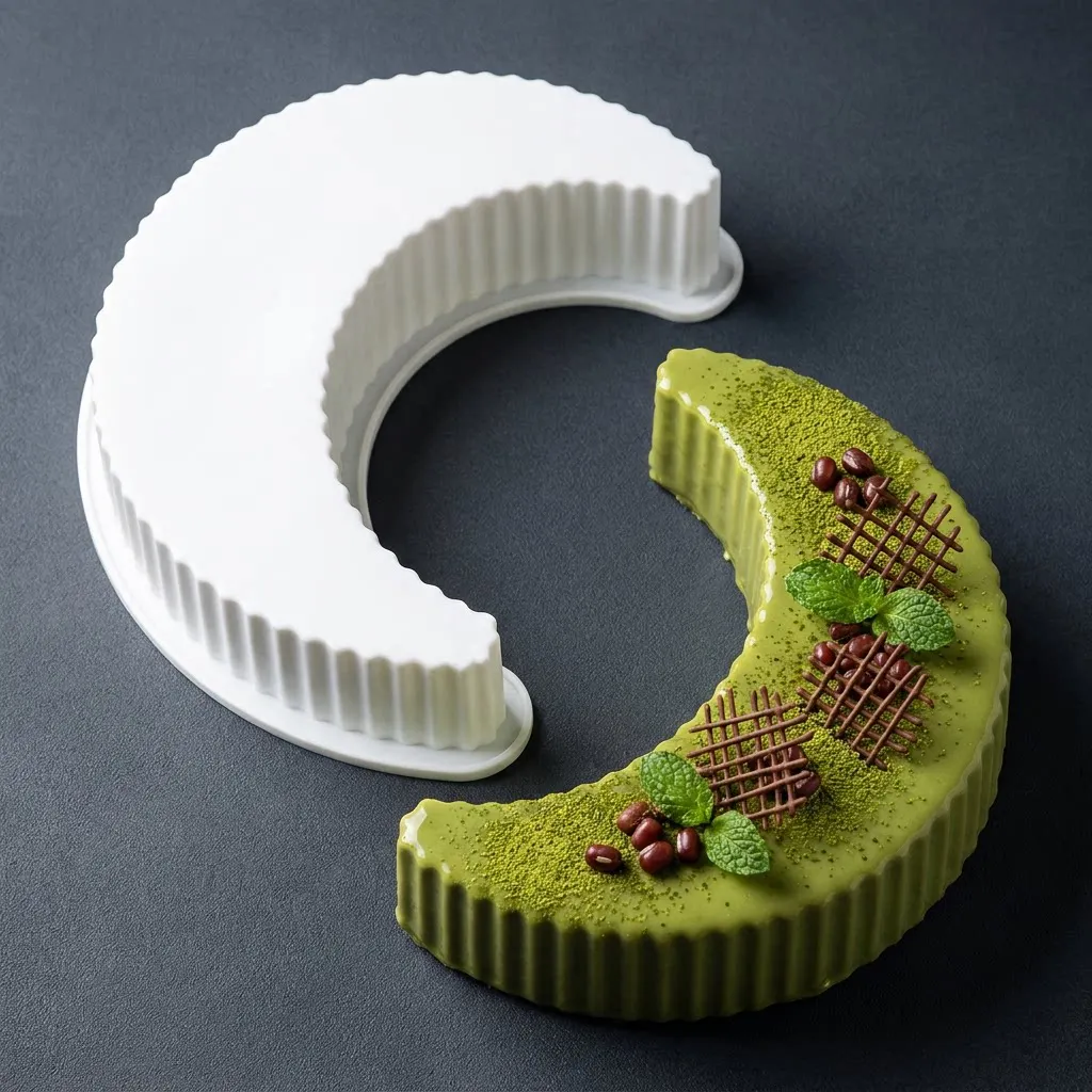 Crescent Moon Silicone Mold for Mousse Cake DIY Dessert Making Baking Pan Kitchen Accessories