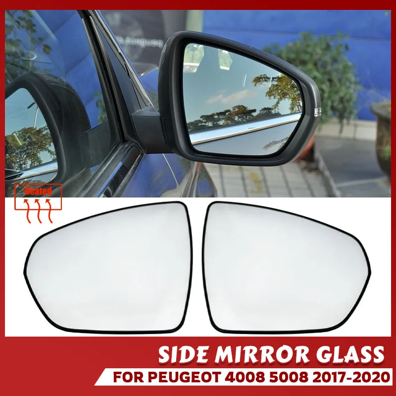 

Автоматическое левое белое зеркальное стекло со стороны водителя для Peugeot 4008 2017 2018 2019 2020, автомобильные аксессуары