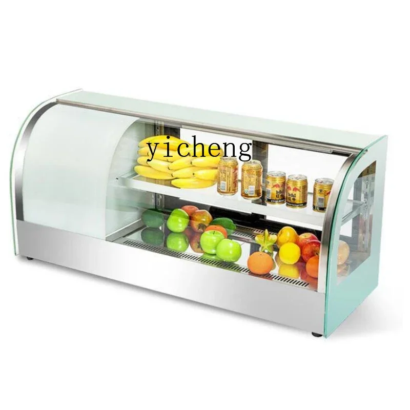 Display Cabinet Small Desktop Refrigerated Cake Counter Commercial Fruit Dessert Fresh Cabinet