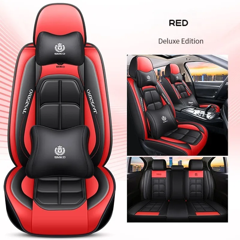 

YOTONWAN 5 Seats Universal Car Leather Seat Cover For Soueast DX7 DX3 V3 V5 V6 A5 Xiwang LingShuai Car Accessories Protector