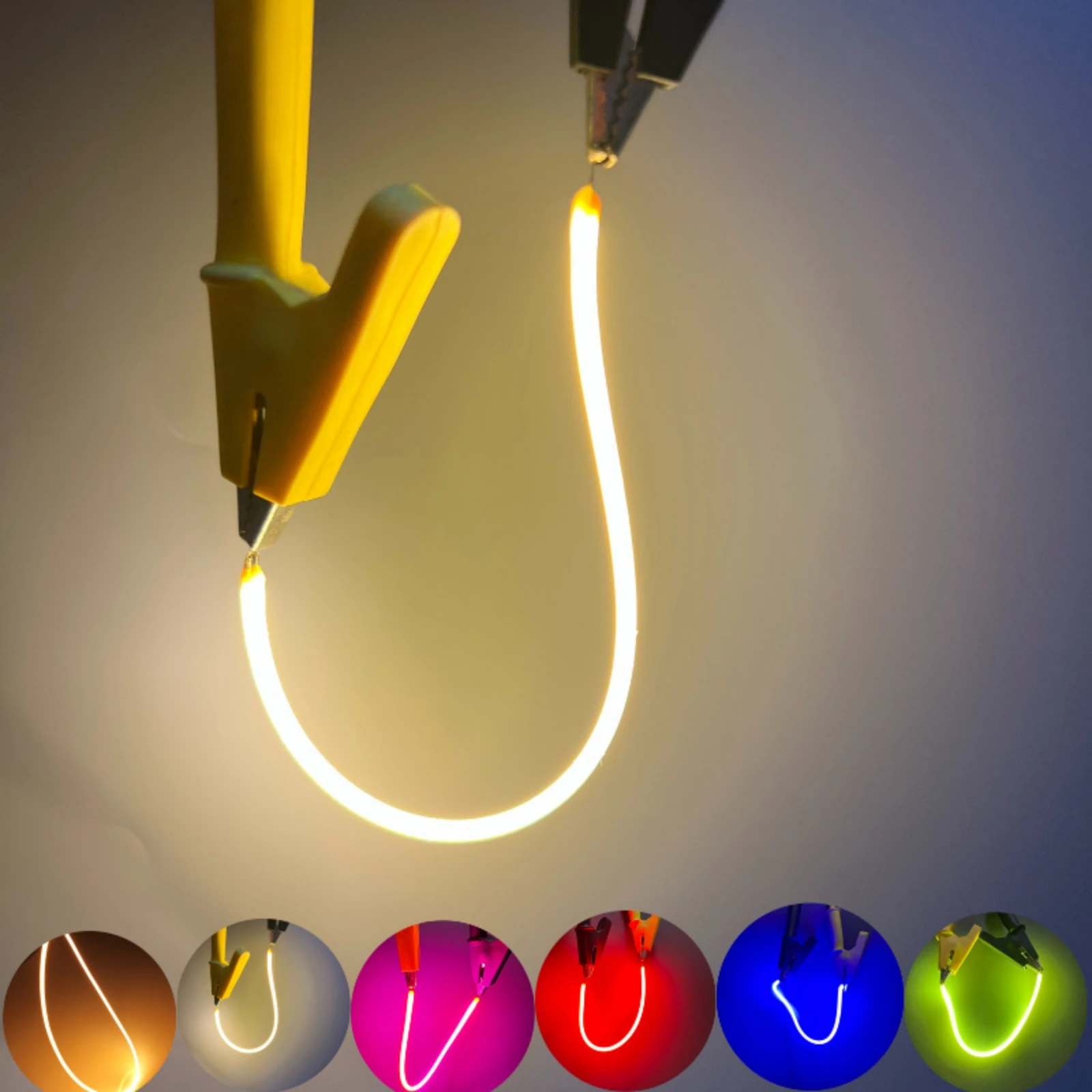 3V 12V 24V Ultra Slim COB LED Flexible Filament Spiral Bulb Filament Retro Edison Bulb Lamp Parts Diode DIY Lighting Strip Decor image 4