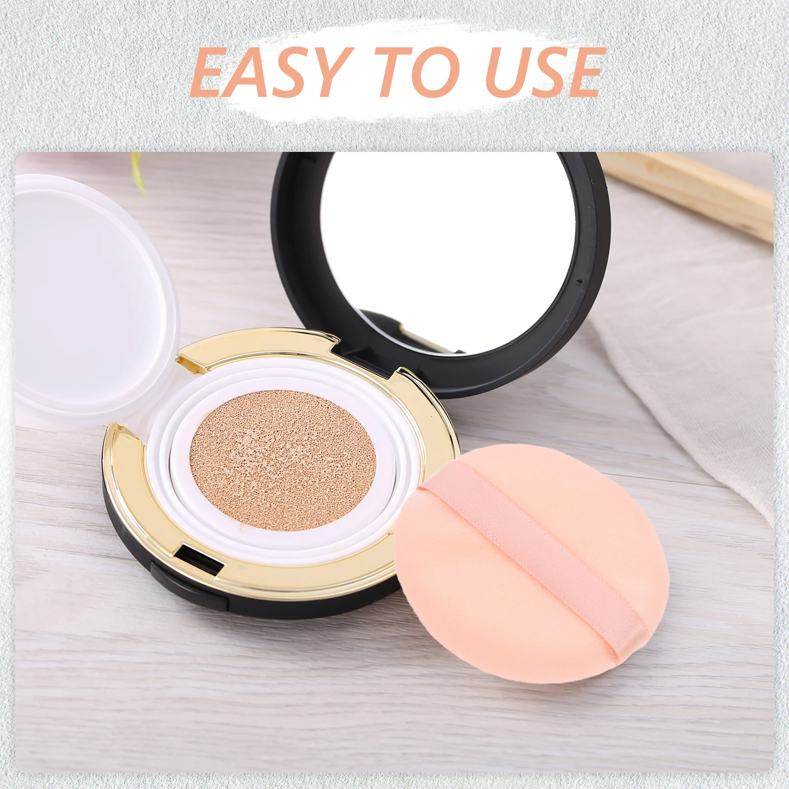 

7Pcs Double-Sided for Wet Dry Use Foundation Application Loose Powder Makeup Sponge Tools Facial Puff