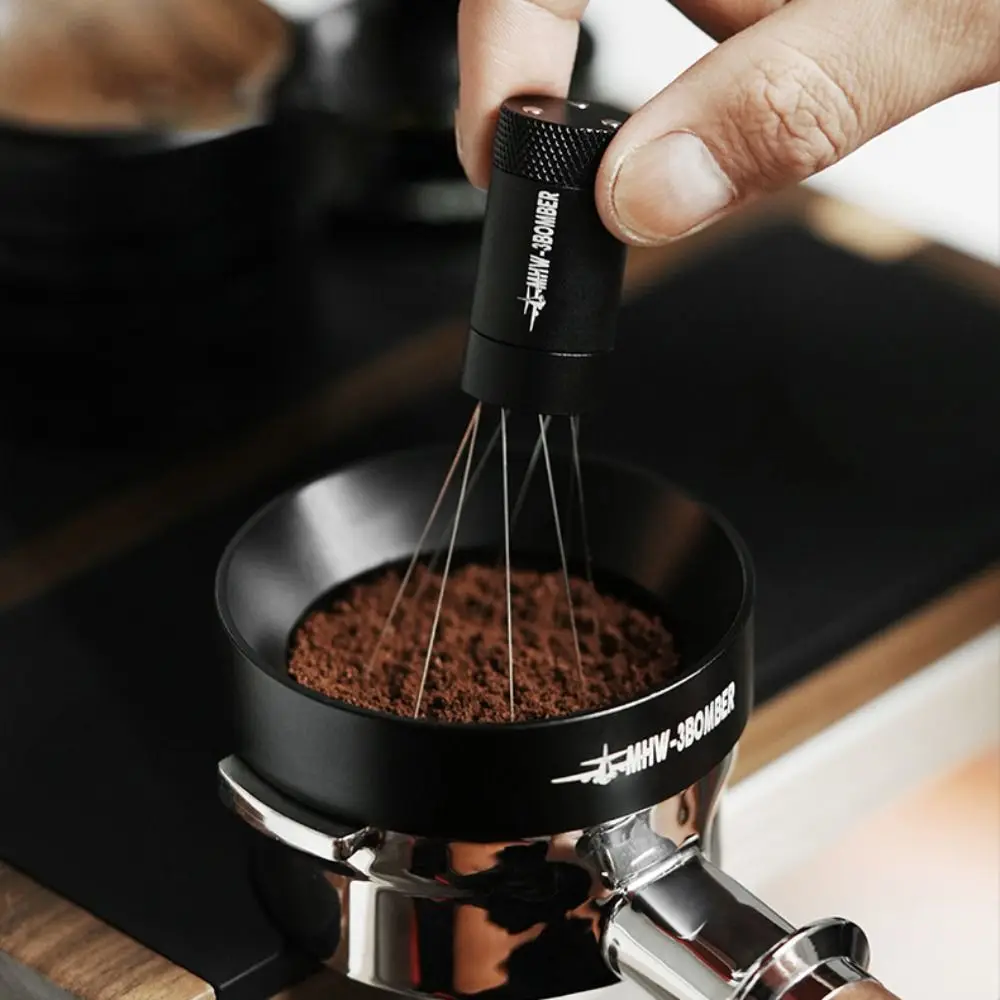 

Магнитная поглощающая подставка, мешалка для кофе эспрессо, регулируемая зона расширения, профессиональная игла для мешалки для кофе, черная