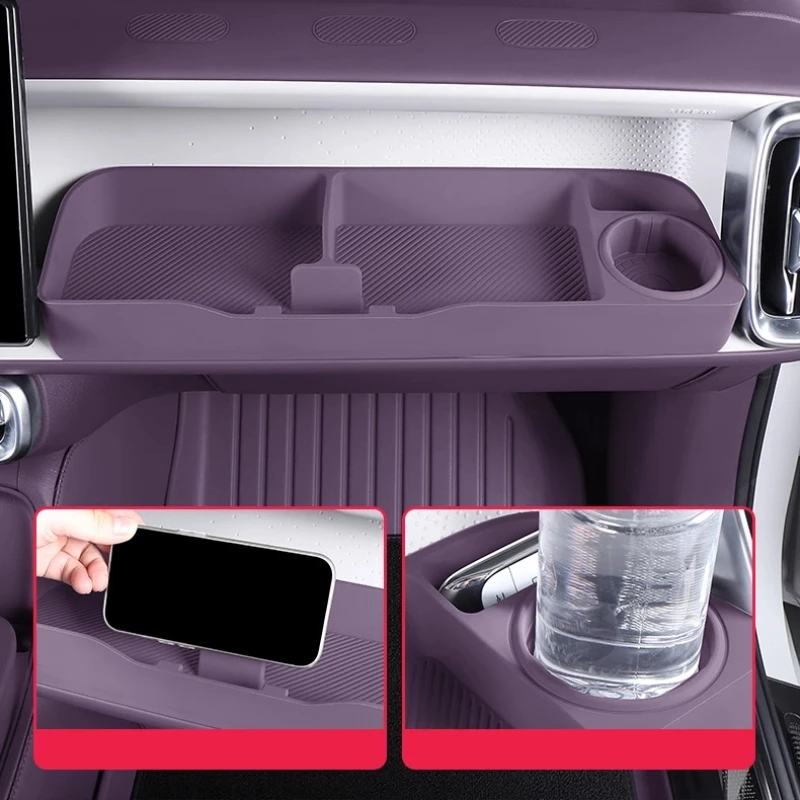 

Co-Pilot Expansion Storage Box Hole DIY Small Table Board Pendulum Decoration For LEAPMOTOR B10 Car Modification Accessories