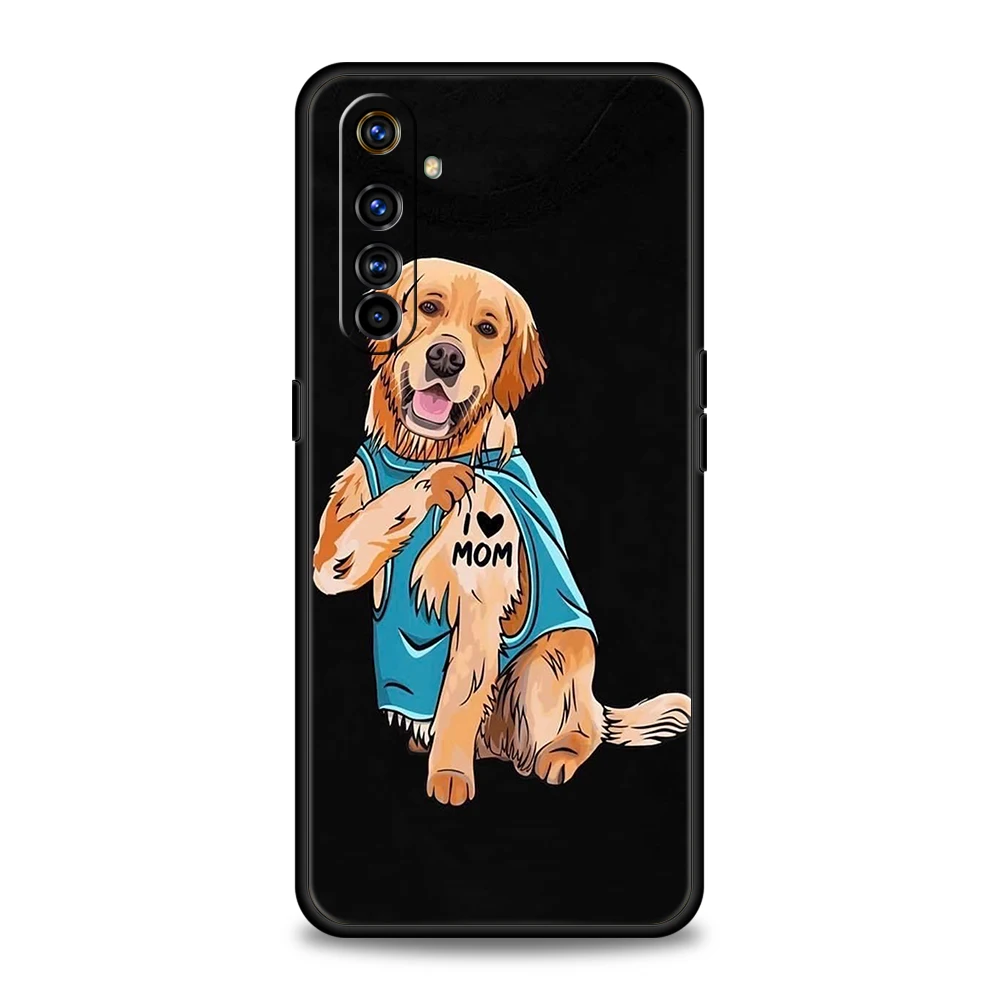 Cartoon Dogs Phone Case for Realme 8 9 Pro Plus 8i 9i 6 7 GT2 C21 C25 C3 C11 11 Pro 5G Plus Shockproof Silicone Shell Coque Bags