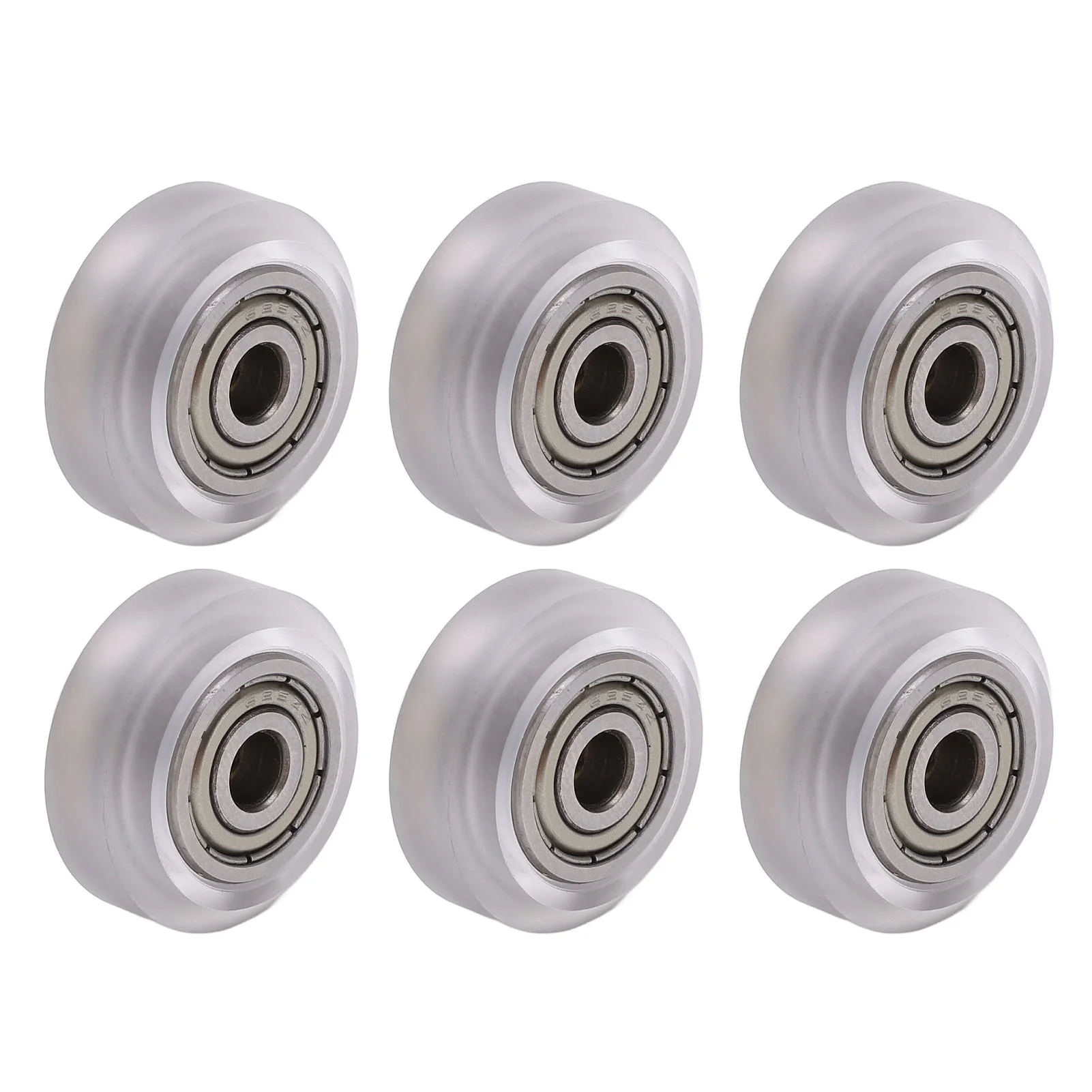 16Pcs 3D Printer Polycarbonate Pulley Transparent Rustproof Robust Bearing Pulley Wheel for Anet E16
