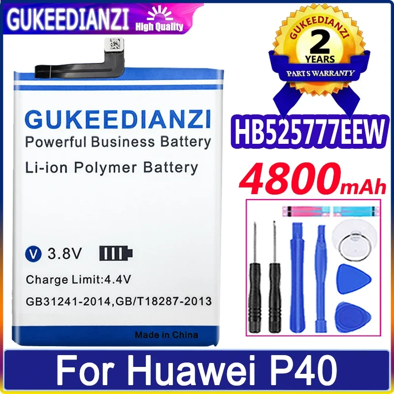 

GUKEEDIANZI Battery 4800mAh-5600mAh HB536378EEW HB525777EEW for Huawei P40 P40 Pro HuaweiP40 P40Pro Batteries